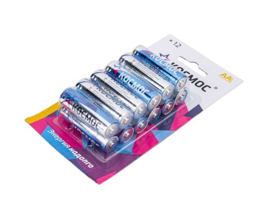 Алкалиновые элементы питания КОСМОС LR6 12 шт. на блистере, KOCLR6BL12 – изображение 3