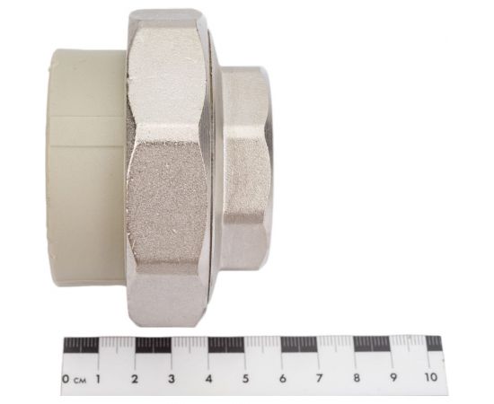 Муфта комбинированная разъемная с внутренней резьбой VALFEX PP-R серая, 50 мм х1 1/2"" 10155040Г 127-0339 – изображение 4