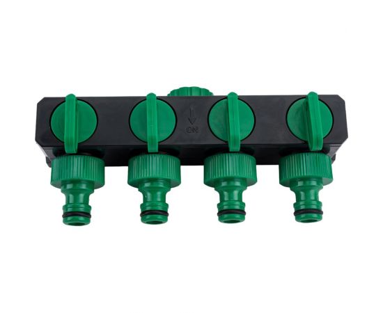 Распределитель четырехканальный резьба внешняя-соединитель 3/4" РОСТОК 426378 – изображение 4