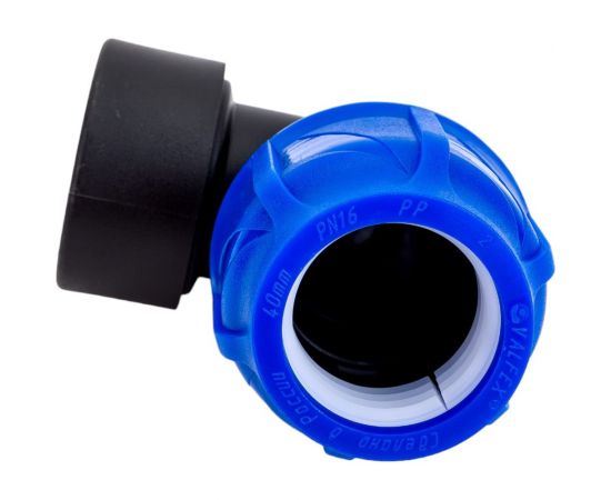 Компрессионный отвод VALFEX ПНД, с внутренней резьбой, 40x1 1/2"" 1210012340112 – изображение 4