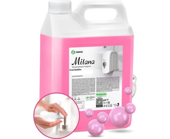 Жидкое мыло GRASS MILANA FRUIT BUBBLES 5 л 125318 – изображение 4