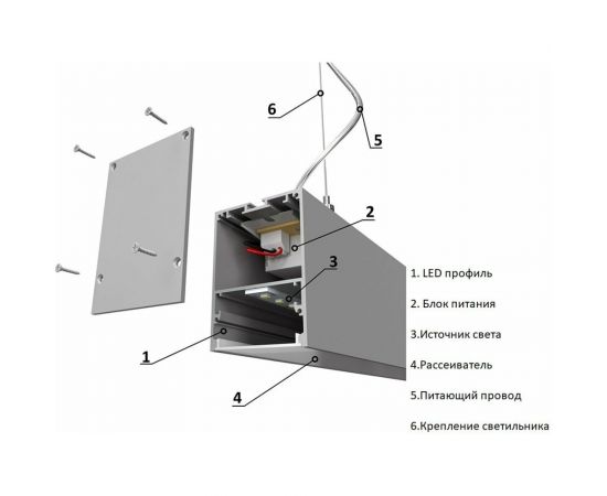 Подвесной светодиодный светильник Akfa Lighting 60W 4000K, FLPVN0000427 – изображение 4