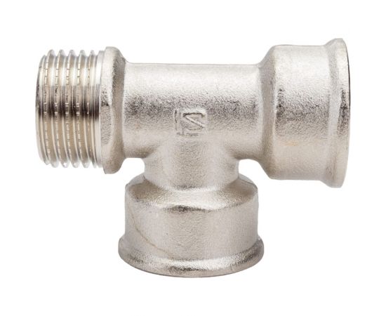 Тройник STI латунный Ду15 (1/2") В-В-Н никелированный D190-00072 – изображение 6