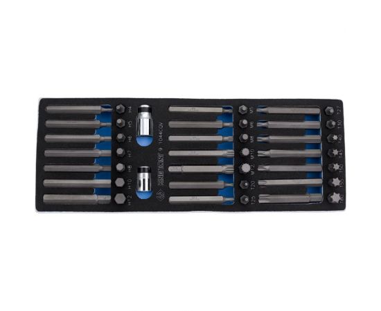 Набор вставок бит 10 мм TORX, SPLINE, HEX, ложемент, 44 предмета KING TONY 9-1044CQV – изображение 7