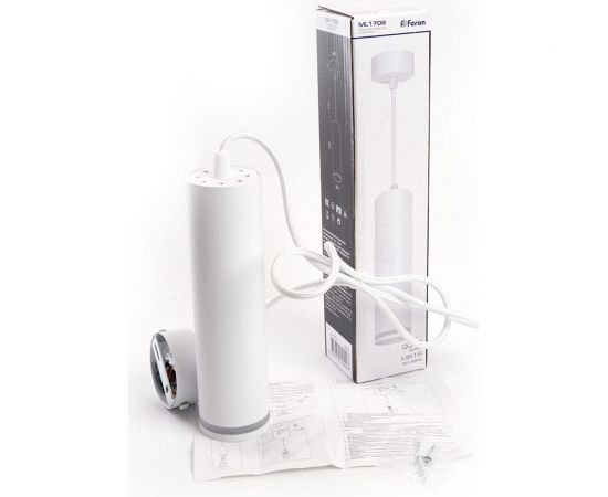 Потолочный светильник FERON ML1708 на подвесе MR16 35W 230V, белый 55x200, 48081 – изображение 10