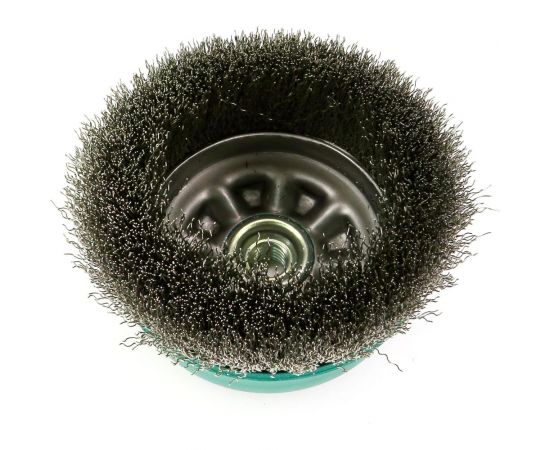 Щетка чашечная 120 мм, М14, гофрированная нержавеющая сталь 0.3 мм для УШМ SIT 0932 