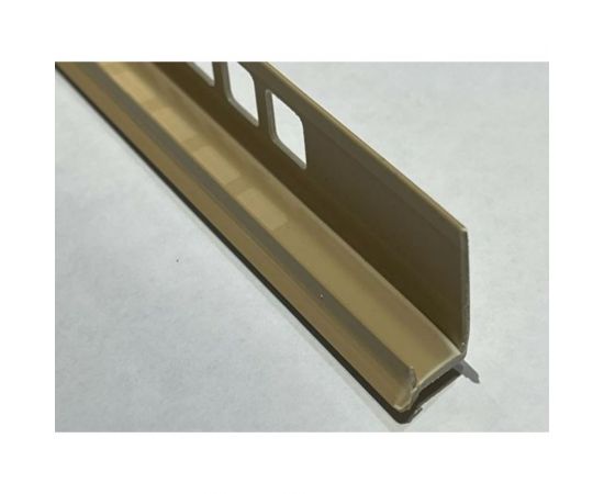 Профиль для плитки внутренний DECONIKA 8 мм 2.5 м 012-G Бежевый глянец Д-Пл8-В 012-G БЕЖ Г 