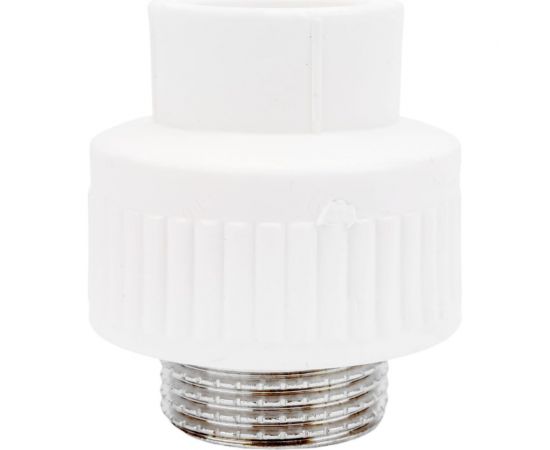 Комбинированная муфта PPRC MeerPlast Дн25x25 Ру25 белая наружная резьба D200-00445 