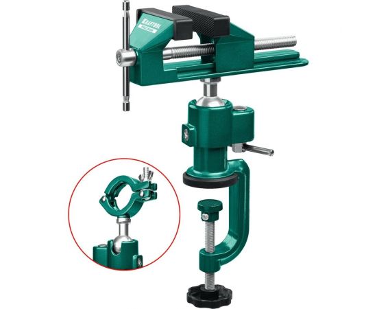 Шарнирно-поворотные тиски KRAFTOOL Precision 75 мм 32711-75 