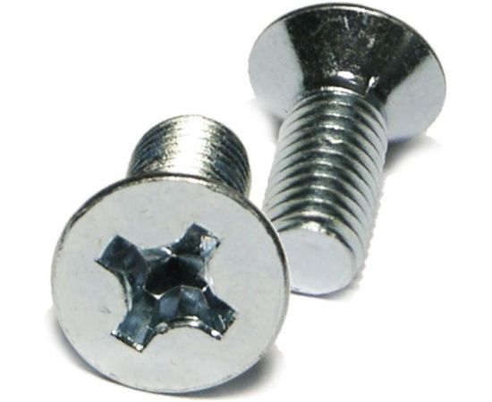 Винт Саморезик 3х10 с потайной головкой, оцинк. DIN 965, 1000 шт. DIN965-3х10-1000 