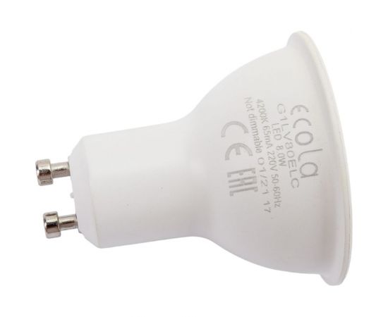 Светодиодная лампа Ecola Reflector GU10 LED 8,0W 220V 4200K матовая 57x50 G1LV80ELC 