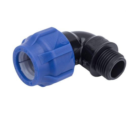 Компрессионный отвод VALFEX ПНД, с наружной резьбой, 20x1/2"" 1210012420012 