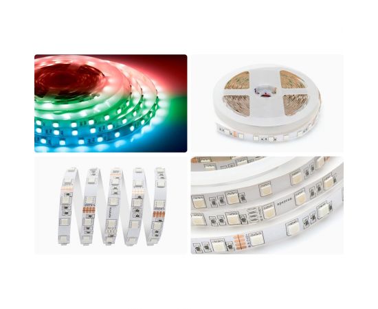 Светодиодная лента Apeyron 24В, 14,4Вт/м, smd5050, 60д/м, IP20, подложка 10мм, 5м, RGB. 00-337 – изображение 13