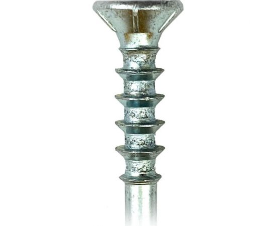 Дистанционный шуруп Rusconnect WDS 06090 6x90 мм, потайная головка, TORX, белый цинк, 100 шт. 390609 – изображение 2