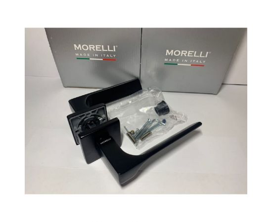 Дверная ручка MORELLI FIORD-SQ NERO цвет - черный 9012308 – изображение 2