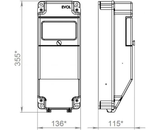 Навесной щит с розетками EVOL Combox 5 0101-003-1 – изображение 2