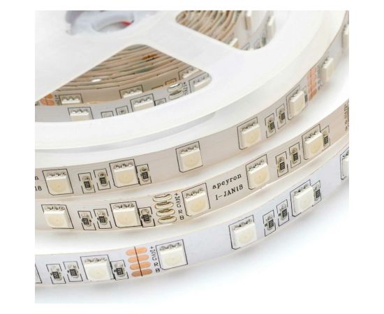 Светодиодная лента Apeyron 24В, 14,4Вт/м, smd5050, 60д/м, IP20, подложка 10мм, 5м, RGB. 00-337 – изображение 2