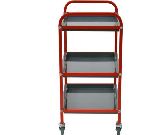 Тележка для инструментов Zatesov три полки, открытая TT-03-RED – изображение 3