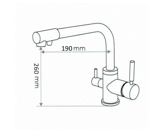 Кухонный Смеситель EMAR ECB - 3003N PVD dark – изображение 3