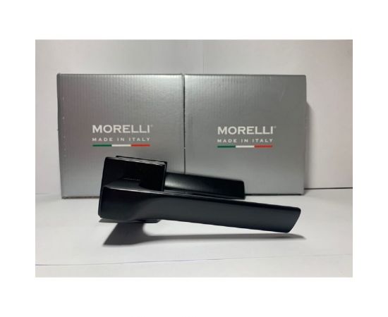Дверная ручка MORELLI FIORD-SQ NERO цвет - черный 9012308 – изображение 3
