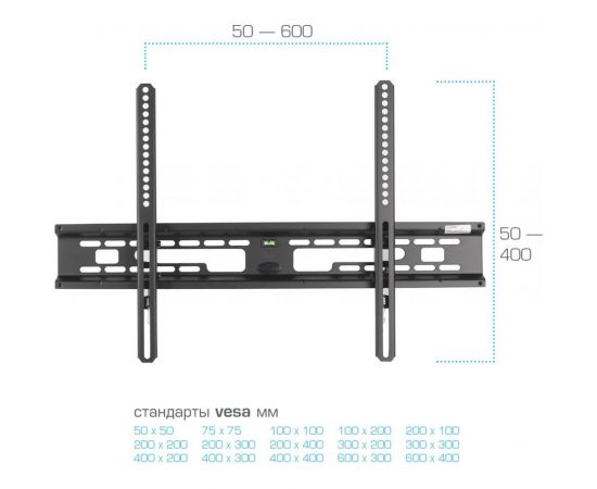 TV-кронштейн KROMAX FLAT-2 new black 26008 – изображение 3