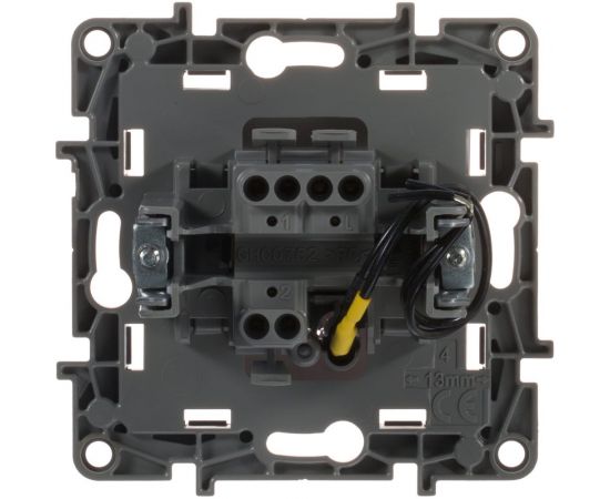 1-клавишный переключатель с подсветкой Legrand ETIKA белый 672215 – изображение 3