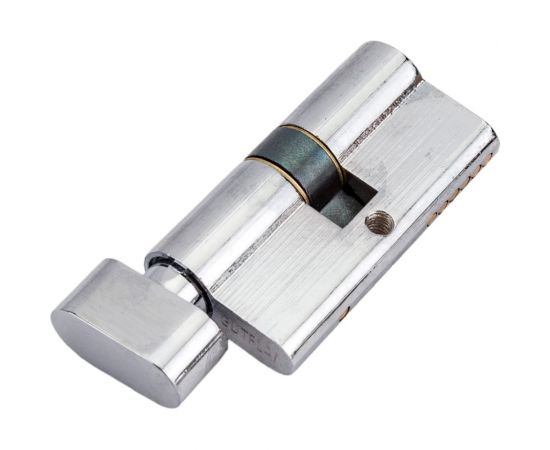 Цилиндр PALIDORE алюмин. А 60 PC (ключ/завертка, хром бл.) TURDUS 98760948 – изображение 3