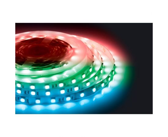 Светодиодная лента Apeyron 24В, 14,4Вт/м, smd5050, 60д/м, IP20, подложка 10мм, 5м, RGB. 00-337 – изображение 4