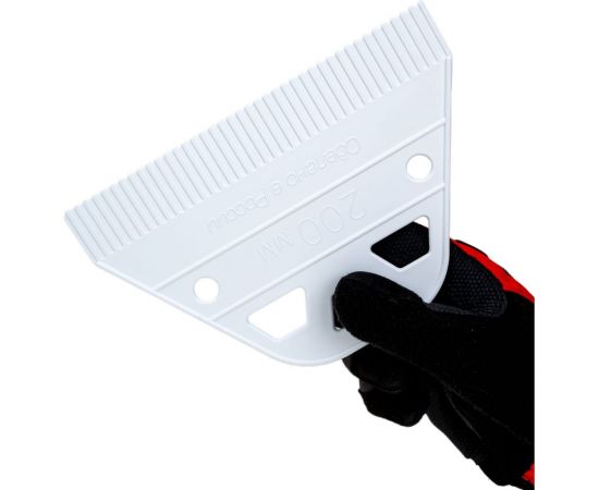 Шпатель Петрович зуб пластиковый 200мм для нанесения клея 4100013387 – изображение 5