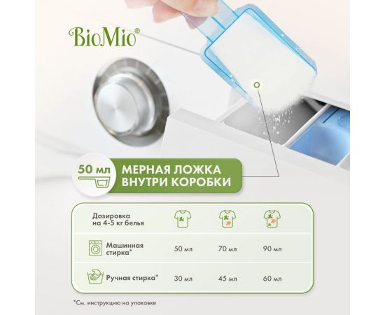Стиральный порошок для белого белья BioMio BIO-WHITE 1500 кг ПХ-416 – изображение 10