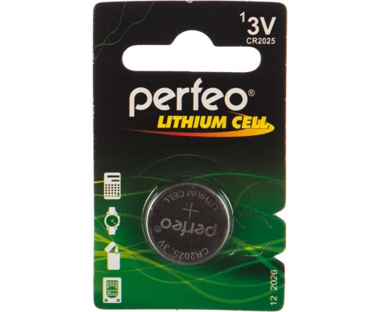 Батарейка PERFEO Литий CR2025 1 шт блистер 30 006 804 