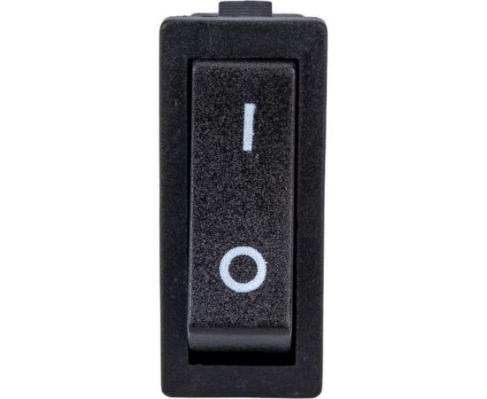 Клавишный выключатель Emas без подсветки, черная клавиша, 1НО, 250В AC, 16А A21B1H10 