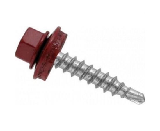 Саморез Невский Крепеж КР RAL 3011 темно-красный, св., 4,8x51, 20 шт. 931410 