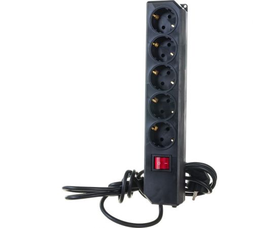 Сетевой фильтр Gigant с заземлением ПВС 3x0,75 3500Вт 5 гнезда 3м 80096 