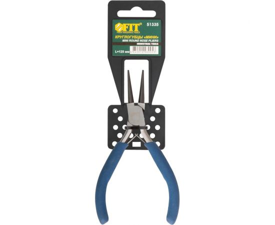 Круглогубцы мини FIT синие ручки 125 мм 51335 