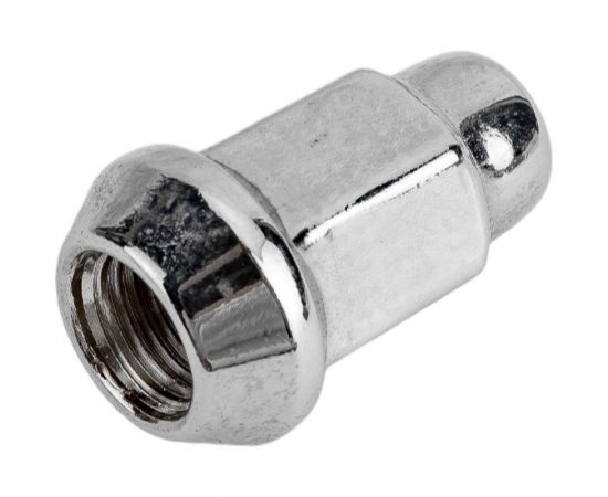 Гайка конус M12x1.25 мм, закрытая, 35 мм, ключ 17 мм, хром 002, 20 шт SKYWAY S10602002 