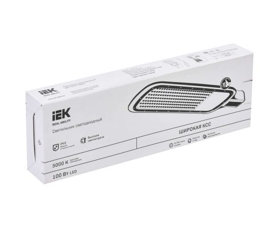 Светильник IEK LED ДКУ 1012-100Ш 5000К, IP65, серый LDKU1-1012-100-5000-K03 – изображение 2