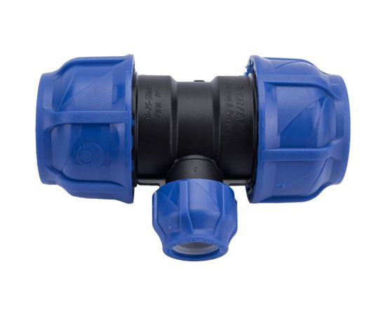 Компрессионный переходной тройник VALFEX ПНД, 50-25-50 1210012502550 – изображение 2