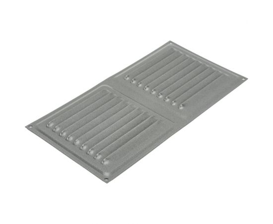 Решётка вентиляционная 100x200 мм алюминиевый металлик Трибатрон 87683 – изображение 2