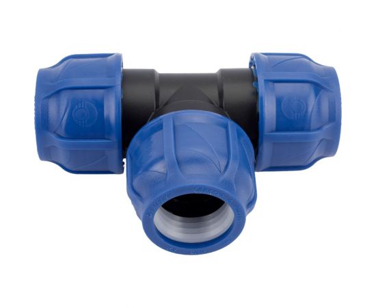 Компрессионный тройник VALFEX ПНД, 40-40-40 1210012404040 – изображение 2