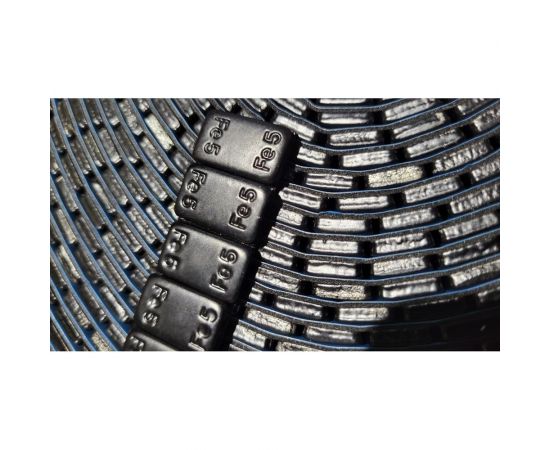 Адгезивные груза R2R 1000х5 г, синий скотч, черная эмаль, катушка, Zn 2023-00015 – изображение 2