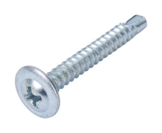 Саморезы Gigant 4,2x32, п/сф, сверло, цинк, 1 кг 123577 – изображение 3