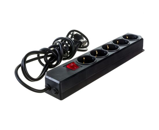 Сетевой фильтр Gigant с заземлением ПВС 3x0,75 3500Вт 5 гнезда 3м 80096 – изображение 3