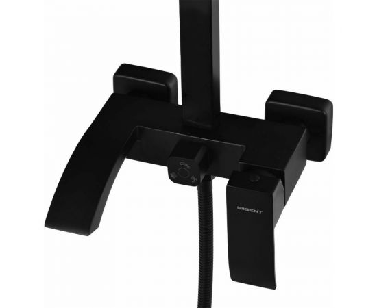 Душевой комплект WISENT с квадратным тропическим душем W72417B – изображение 3