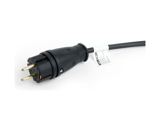 1-местный удлинитель-шнур на рамке TEKKER c заземлением, prf22-41-20, 20м, 3x2,5, серия professional, черный, 49047 – изображение 4