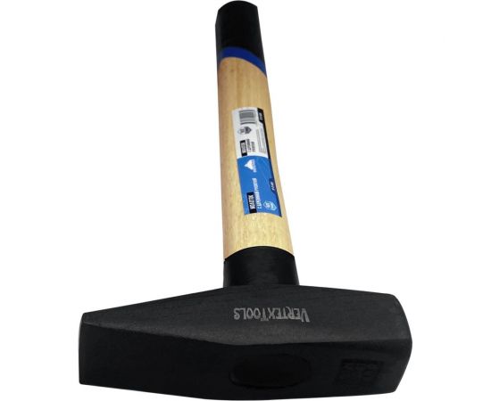 Слесарный молоток vertextools 600 г, квадратный боек, деревянная рукоятка 10-15-600 – изображение 4