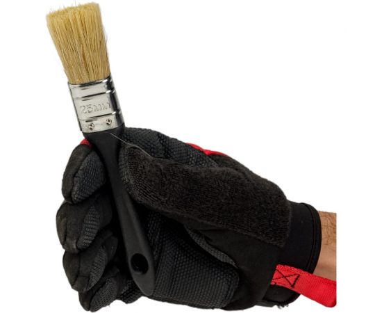 Плоская кисть Петрович 25 мм, светлая натуральная щетина, пластиковая ручка 4100000701 – изображение 5