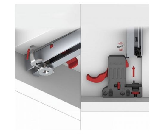 Направляющая полного выдвижения c доводчиком SAMET SMART SLIDE, Lock-Fix 500 мм СТ-00001282 – изображение 5