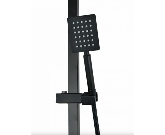 Душевой комплект WISENT с квадратным тропическим душем W72417B – изображение 6