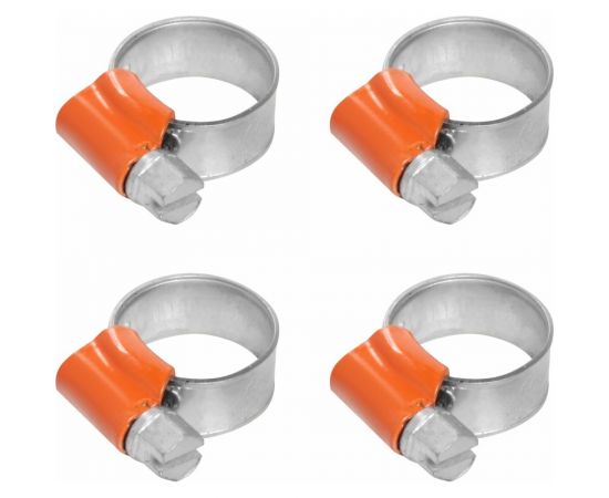 Червячные усиленные хомуты Airline 10-16/9.7 мм W1 оцинк., комплект 4 шт AHC-SK-04 